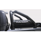 Ford Ranger T6 Facelift 2016+ black stainless steel roll bar