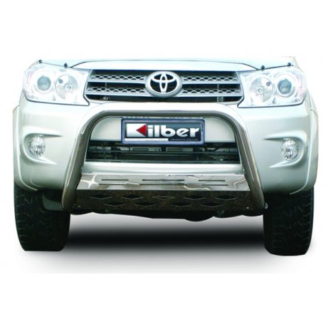 Fortuner low nudge and sump gaurd stainless steel