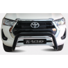 Toyota Hilux Fleet Range 2016+ Nudge Bar Black Stainless Steel