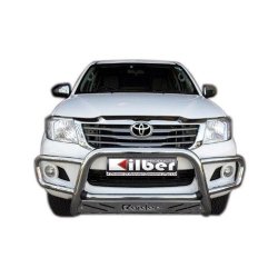 Toyota Fortuner 2005 - 2016 Universal Nudge Bar Wrap Around Low with Sump Guard 76 mm Tube Stainless Steel